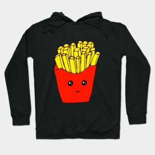 Hand drawn french fries love food Hoodie